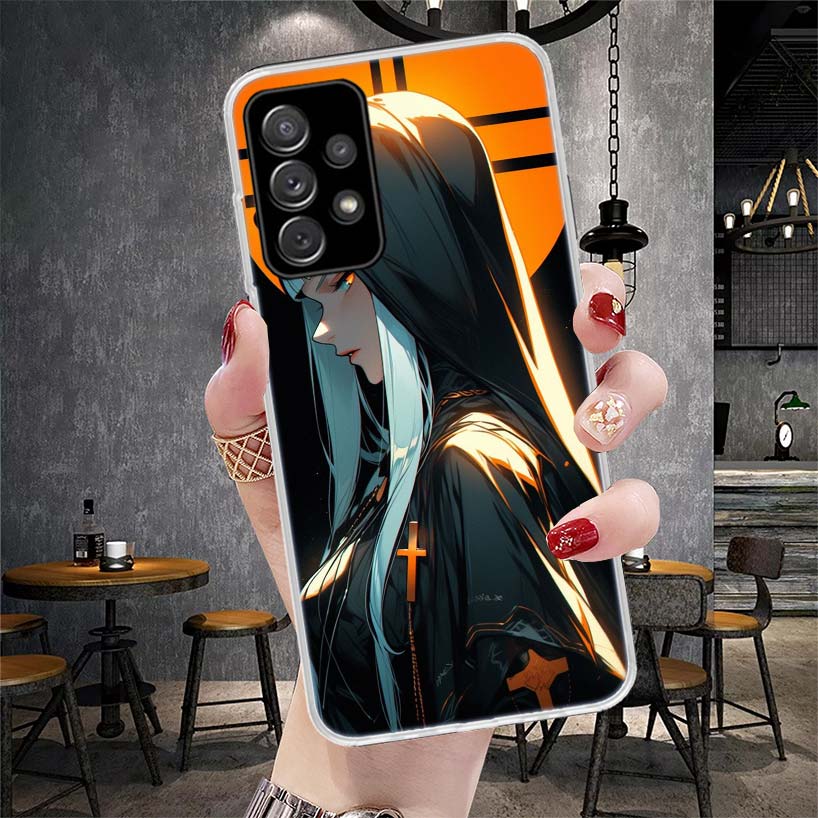 Мягкий чехол для телефона 'Темная демоническая монахиня' для Samsung Galaxy S22 S23 S24 S25 Edge S26 Ultra S20 FE S21 Plus + Fundas Coque Galaxy S20 S21 S