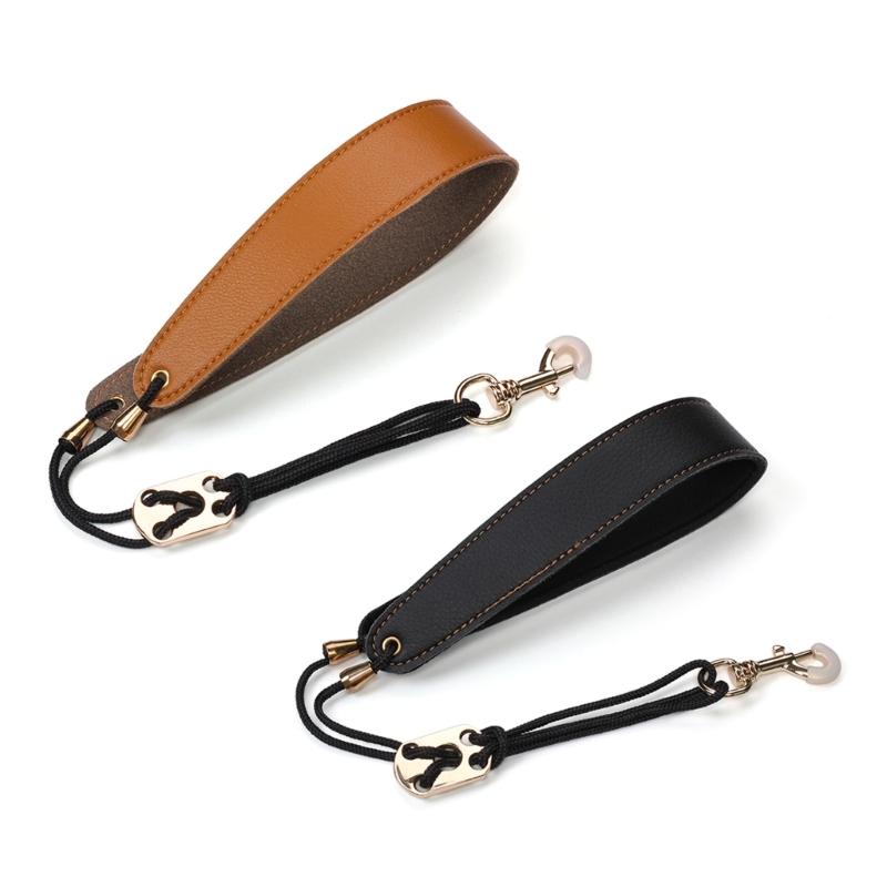 PU Leathers Padded Saxophone Adjustable Neck Strap with Snap Hook for Alto Tenors Soprano Baritone Sax Music Accessories