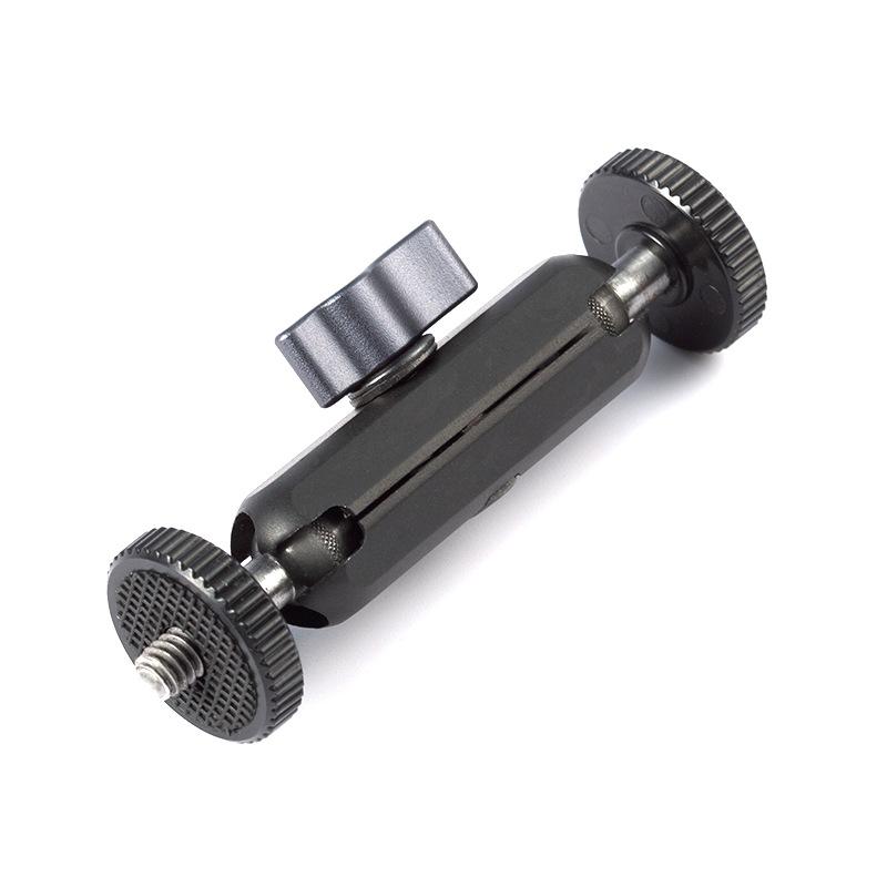 Двойная шаровая головка Magic Arm 1/4-дюймовый винт с ЧПУ для зеркальной камеры, штатив, клетка, светодиодная видеолампа, микрофон, полевой монитор