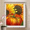 Diamond Embroidery Flower Sunflower Diamond Painting Thanksgiving Pumpkin Embroidery Cross Stitch
