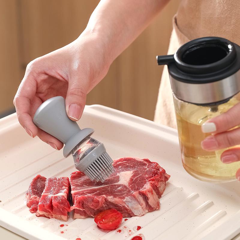 Силиконовая щетка-головка, контроль жирности, стеклянная бутылка для кухни