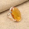 Honey Topaz Gemstone Handmade Jewelry 925 Sterling Silver Beauteous Ring For Women