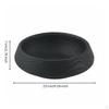 Decorative Fruit Bowl Rustic Round Wood Grain Easy to Clean Home Decor for Office, Hotel