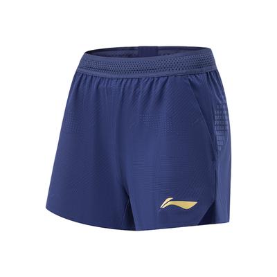 Серия для настольного тенниса Li Ning Приятные к коже Дышащие Быстросохнущие Прохладные Соревновательные Спортивные Повседневные Шорты Женские шорты Светло-голубой AAPU048-2