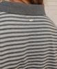 DEHEVE Collar Stripe Sweatshirt [Gray]
