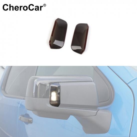 2X Rearview Mirror Turn Signal Light Panel Trim Cover For Chevy Silverado +