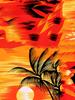 Men's Retro Hawaiian Floral Print Short Sleeve Shirt- Retro Tropical Beach Casual Collar, Lightweight Breathable Polyester Fiber, Vibrant Palm Tree