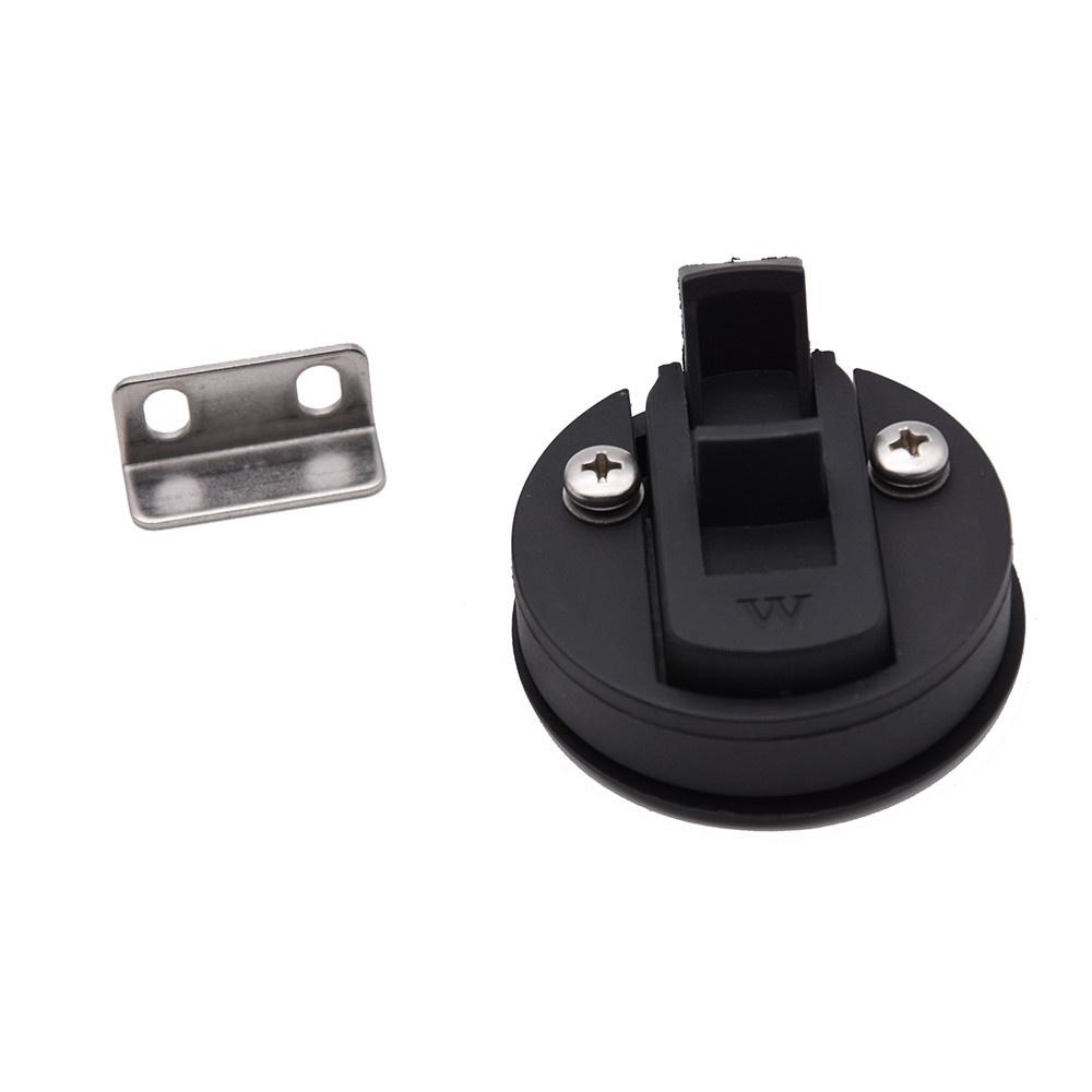 4pcs Black Plastic Marine Boat Deck Hatch Locker Latch Pull Handle Non-locking