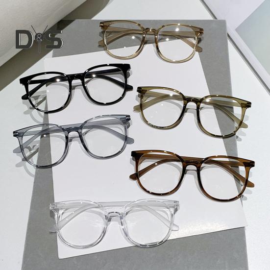 Anti-blue Light Glasses Unisex Retro Small Frame Clear View Strong Hinge Reduce Eye Fatigue Eye Protection Clear Bluelight Glasses Spectacles Office