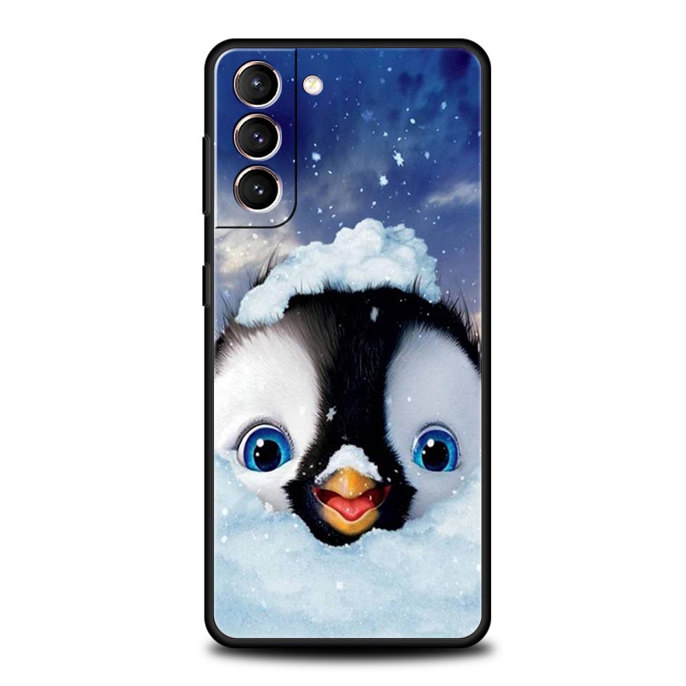 Милый качественный чехол для телефона с милым пингвином для Samsung Galaxy S22 S20 FE S10 Plus S21 Ultra 5G S10E S9 S8 Note 10 Lite 20, мягкий чехол