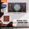 Dartboard and Cabinet Set Official Size Complete Accessory Steel Tip Dart