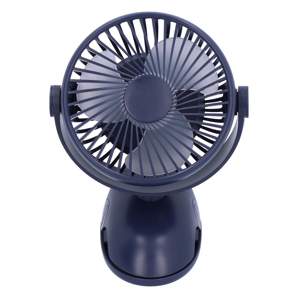 USB Mini Clip Fan Сильный ветер 3 лопасти перезаряжаемый 4 передачи настольный охлаждающий вентилятор CoolerBlue