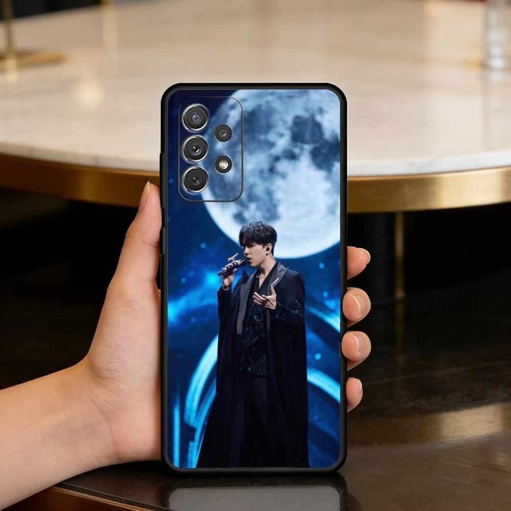 Чехол для телефона D-Dimash K-Kudaibergen для Samsung Galaxy A73, A72, A71, A70, A53, A52, A51, Мягкий силиконовый черный чехол