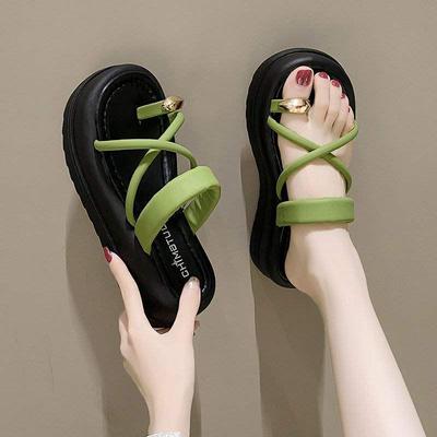 Женские модные ретро сандалии с металлическим кольцом для пальца - Мода лета 2025 для уличной носки