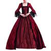 S-5XL Plus Size Court Dress Lace Stitching Large Dress Retro Medieval Renaissance Dress