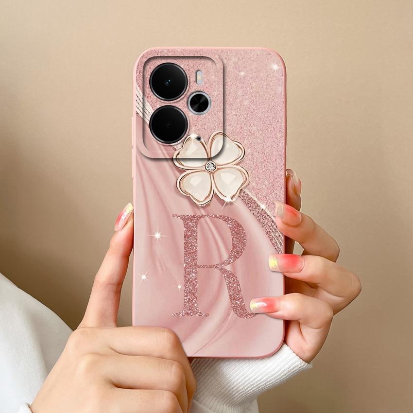 Для Oppo Realme 14 15 16 13 Pro 14T 14X 15T 15X 14ProLite Чехол для телефона Роскошный Золотая Корона Буквы Ракушка Легкий Матовый Силикон Защитная Крышка для Камеры