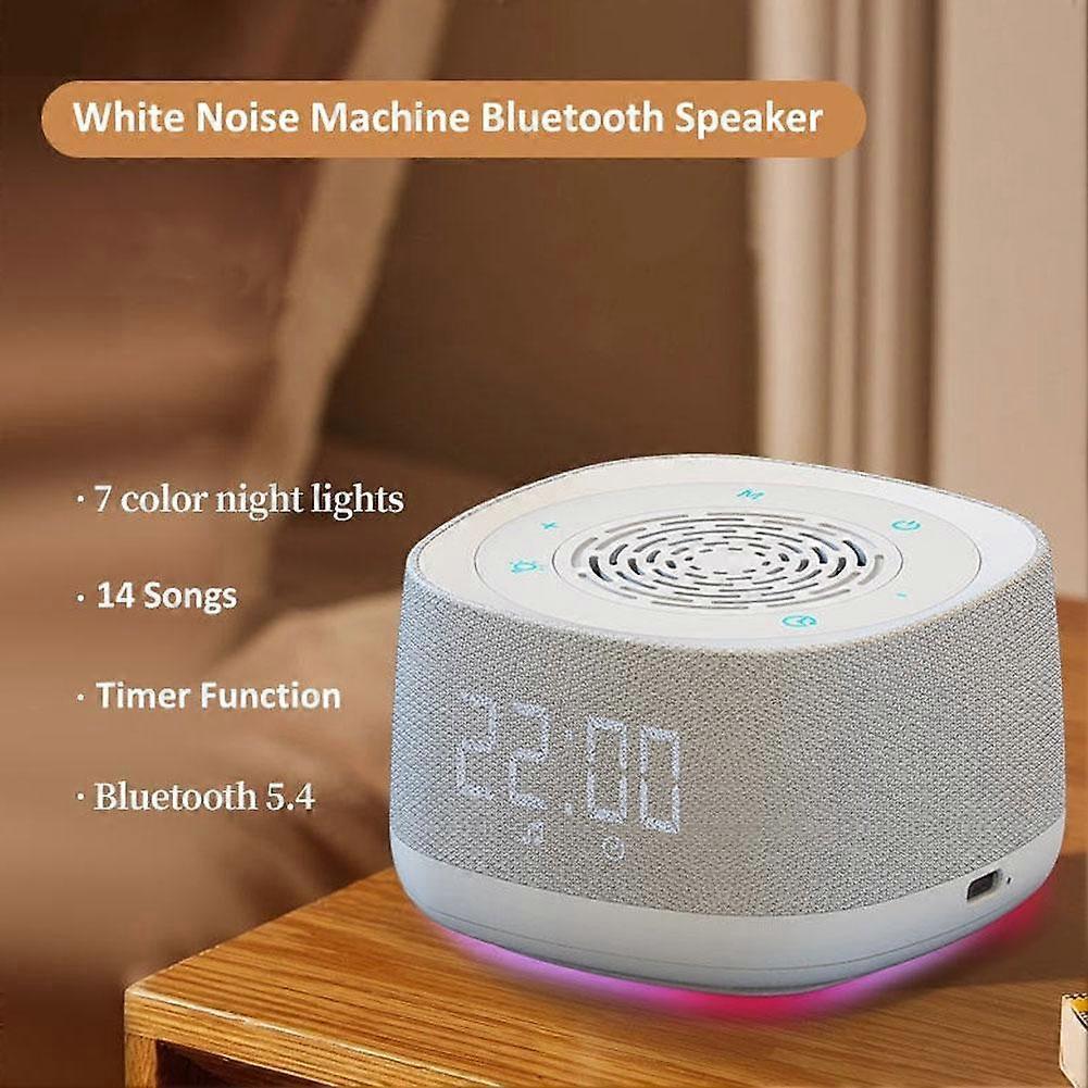 Mini White Noise Bluetooth Speaker Sleep Aid Speaker Breathing Light Rgb