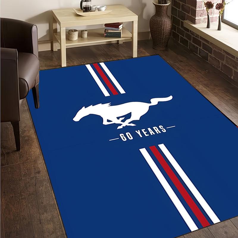1PC Mustang Carpet Floor mat, Anti-slip mat Chair rug For livingroom,Bedroom, doormat home decor Gift Christmas Gifts