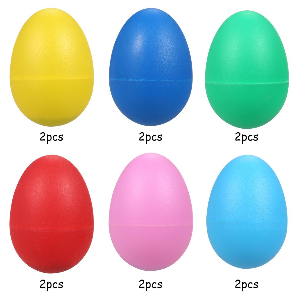 12 шт., шейкеры для яиц, музыкальные инструменты, ударные яйца для детей, игрушки, пластиковый шейкер для пасхальных яиц