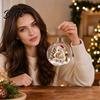 Рождественские елочные игрушки-сувениры Декоративные шары Светящийся акриловый шар-подвеска с 3D зимней сценой Координированный праздничный декор для композиции Светодиодная подсветка