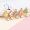 Hanging Ornaments Bag Pendant Phone Charm Key Hang Rope Mobile Phone Straps Daisy Flower Lanyards