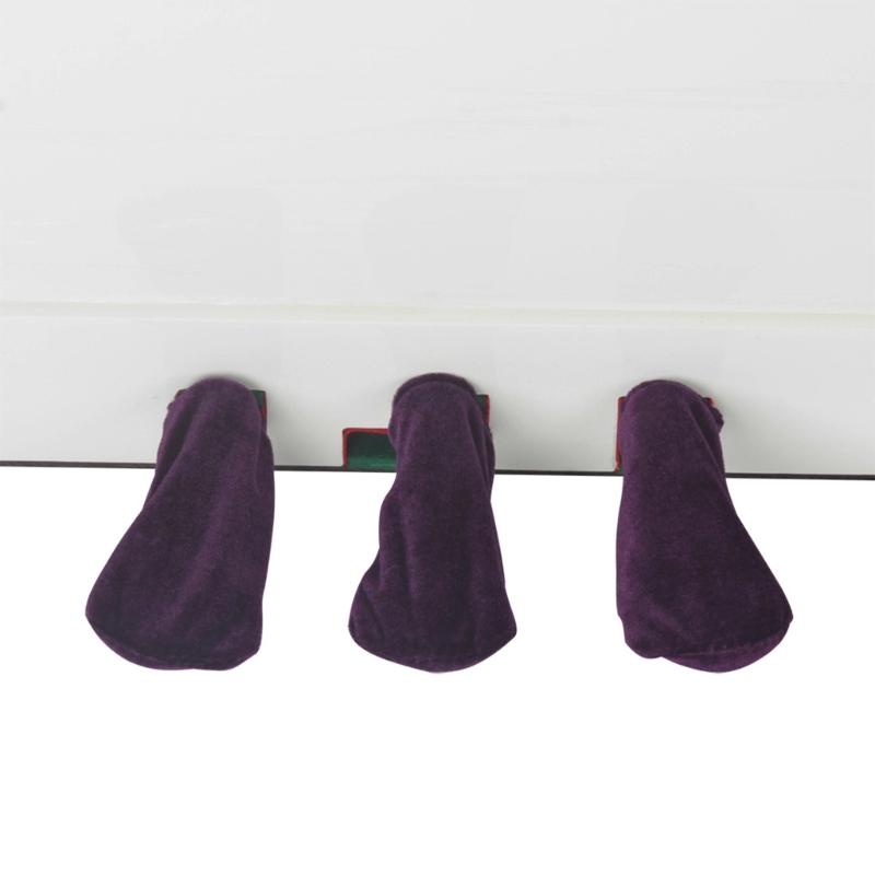 3 шт. Чехол для педали сустейна пианино Плюшевый чехол для защиты педали пианино Футляр Противоскользящие аксессуары для пианино Пылезащитные чехлы для педалей