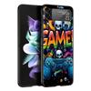 Игровые технологии Жесткий ПК Чехол для телефона Для Samsung Galaxy Z Flip 7 6 5 4 Черная Крышка Для Galaxy Z Flip 3 Складные Чехлы