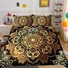 Комплект постельного белья с 3D индийской тематикой, пододеяльник с цветком пейсли, наволочка 2/3, полный размер США/Великобритании/ЕС/Австралии, мягкий быстросохнущий декоративный пододеяльник