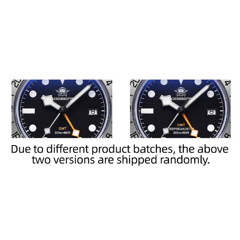 ADDIESDIVE Горячая Распродажа GMT Кварцевые Часы Нержавеющая Сталь Пузырчатое Стекло BGW9 Супер Люминесцентные Мужские Часы AD2035 НОВЫЕ Водонепроницаемые