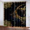Роскошные золотые таинственные символы гадания шторы для гостиной дизайн спальни кухня украшения оконные шторы Cortina 3D