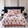Утолщенный хлопок с начесом, четырехсекционный пододеяльник с цветочным принтом, хлопковое постельное белье с пасторальным принтом, пододеяльник