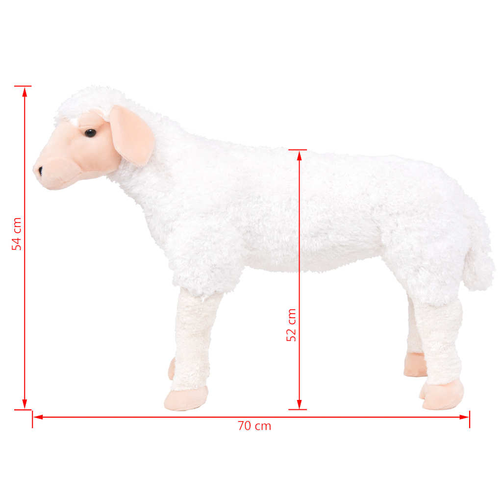 Plush Toy Sheep Standing White XXL