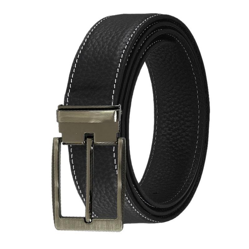 Elt первый слой узор личи натуральная коровья кожаный ремень высококачественный повседневный деловой универсальный ремень с булавкой