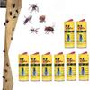Fly Trap Fly Paper Fly Catcher Strips,8Pcs Fruit Fly Catcher Bugs Sticky Stripes,Effective Trap Fly Ribbon Roll For H[H325]