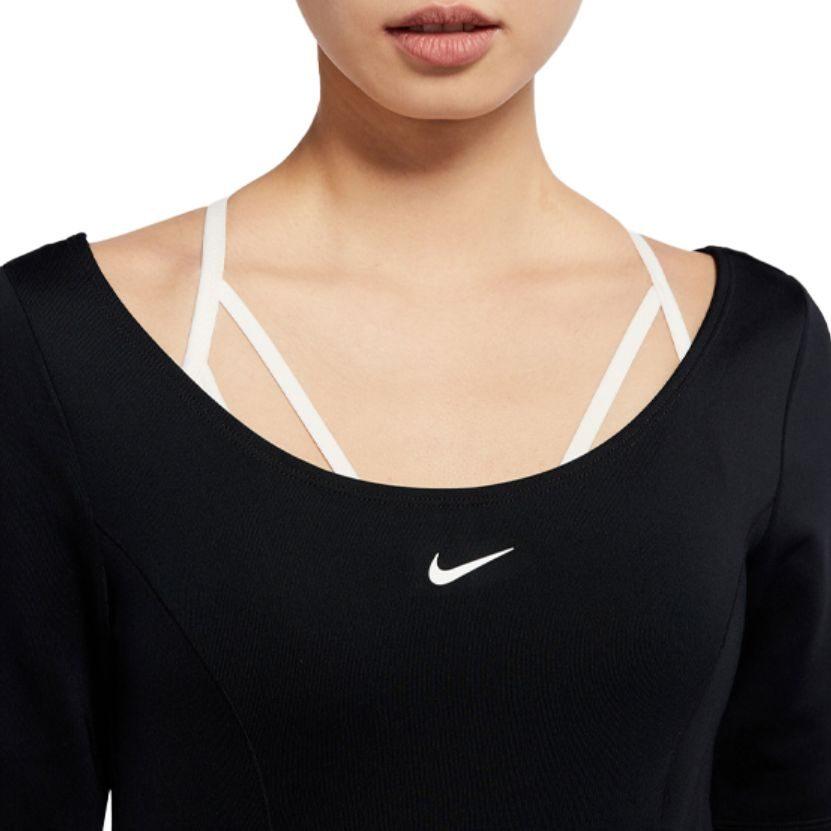 Nike SPORTSWEAR TECH PACK T Shirts Women's Black Crew Neck Moderate Straight Fit CZ1403-010