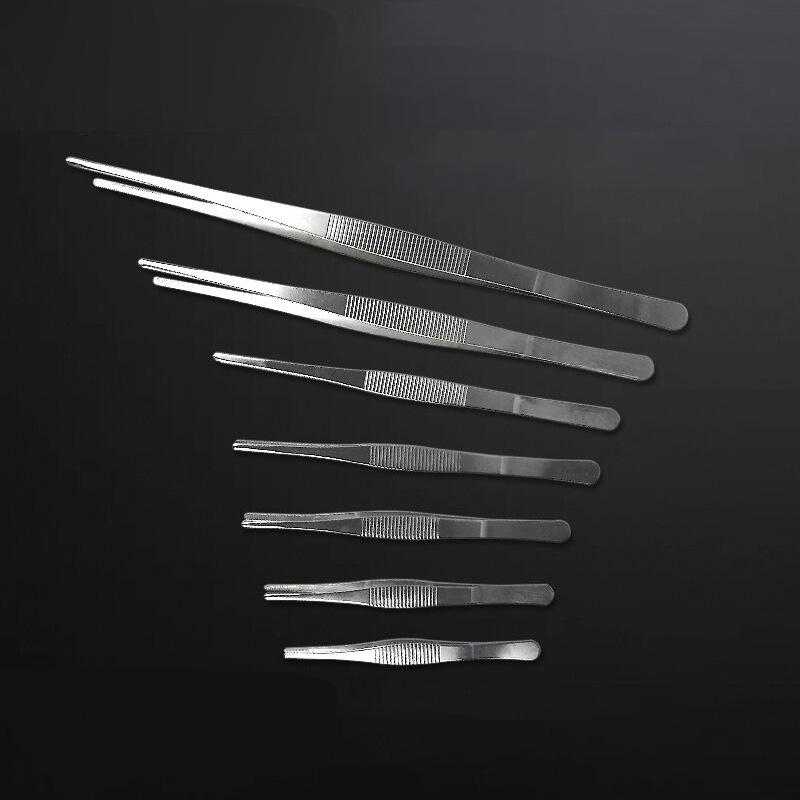 1 шт., высококачественные медицинские инструменты, анти-йодные длинные щипцы из нержавеющей стали, пинцеты, пескоструйная обработка