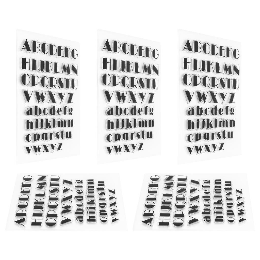 5 шт. прозрачный штамп журнал скрапбукинг заглавные строчные буквы 52 алфавит резина T1766