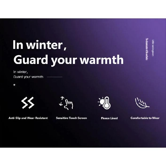 CHRLCK Unisex Waterproof Cycling Gloves Warm Full Finger Bicycle Gloves Hiking Fishing Wear-resistant Touchscreen Gloves