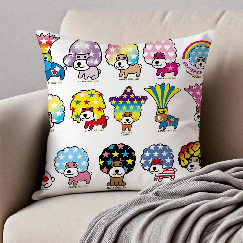 Japan AAfro KKen Cushion Cover Pillowcase Antidustmite Invisible Zipper Short Plush Sofa Cushion