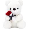 Homehalo Teddy Bear Stuffed Animal Cute Body Pillow Plush Soft Special Comfortable Rose Interesting Gift Mothers Day Present Celebration Christmas