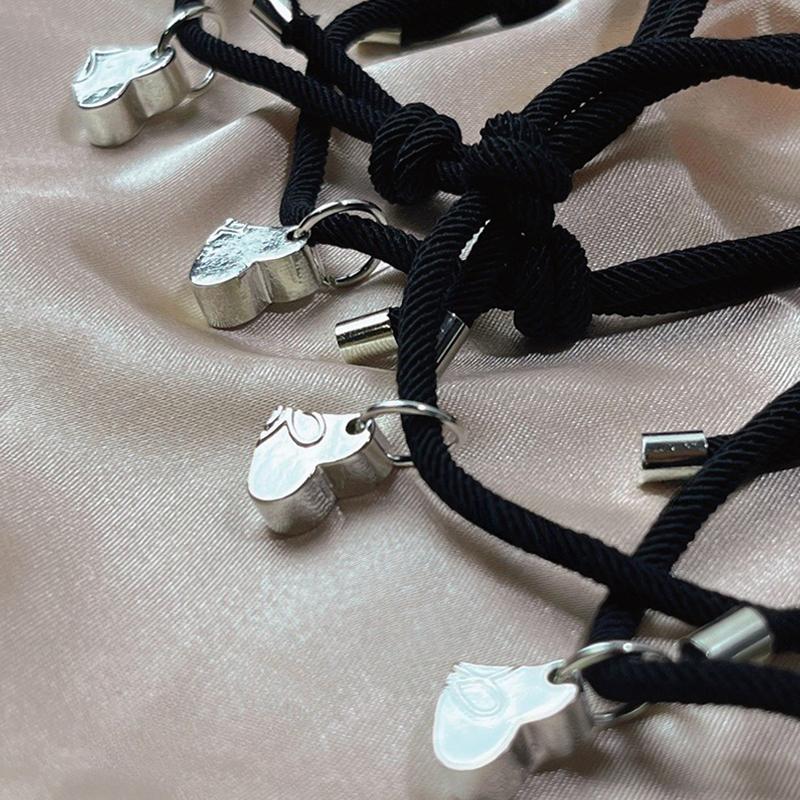 Магнитные браслеты дружбы «Четырехлистный клевер» для 4 шт. для женщин и мужчин, магнитное сердце, «Лучшие друзья навсегда», браслет на удачу, подарок