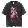 Dragon Ball Super Гоку Ультра Инстинкт Винтажная Стирка Оверсайз Футболка | Унисекс Аниме Уличная Одежда Футболка