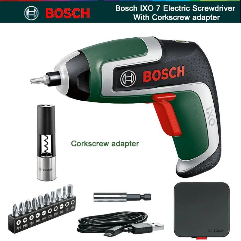 Bosch IXO 7 Беспроводная электрическая отвертка с перезарядкой от USB IXO 7th Компактная отвертка Портативная силовая машина с максимальным крутящим моментом 5,5 Нм