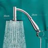 High Pressure Rainfall Shower Head Large Stainless Steel Curved Shower Extension Square Shower Head Extension