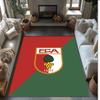 FC Augsburg FC Soccer Football Pattern Soft Area Rug Non Slip Indoor Floor Carpet Sports Decor Mat for Bedroom