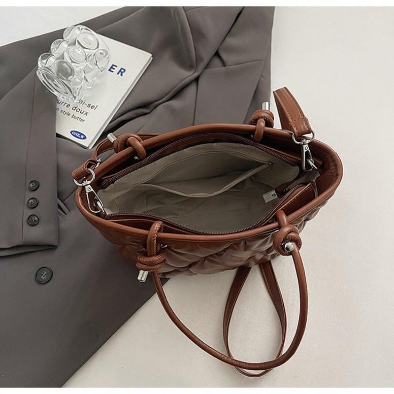 Ielgy Portable Large-Capacity Tote Bag Fashion Simple Casual One-Shoulder High-End Messenger Bag