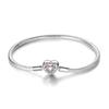 Bracelet Original 925 Sterling Silver Charm Bracelet 17-20CM Heart Love Family Star Moon Bracelet for Women Charm Jewelry Gifts