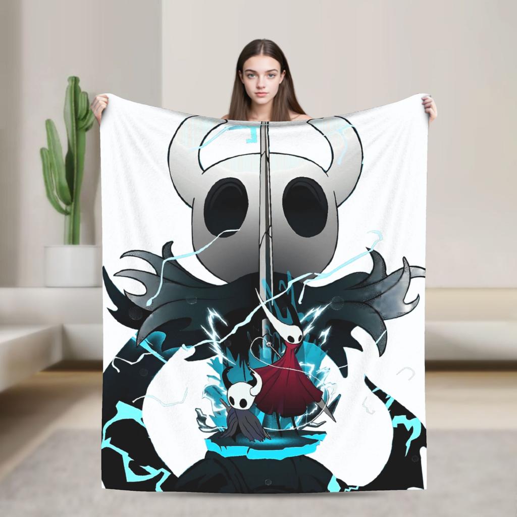 Hollow Knights Super Warm Blanket Girls Boys Plush Bedding Throws Print Couch Chair Flannel Bedspread Sofa Bed Cover