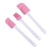 3Pcs Silicone Spatula Cake Cream Butter Scraper Brush Kitchen Baking Pastry Tool