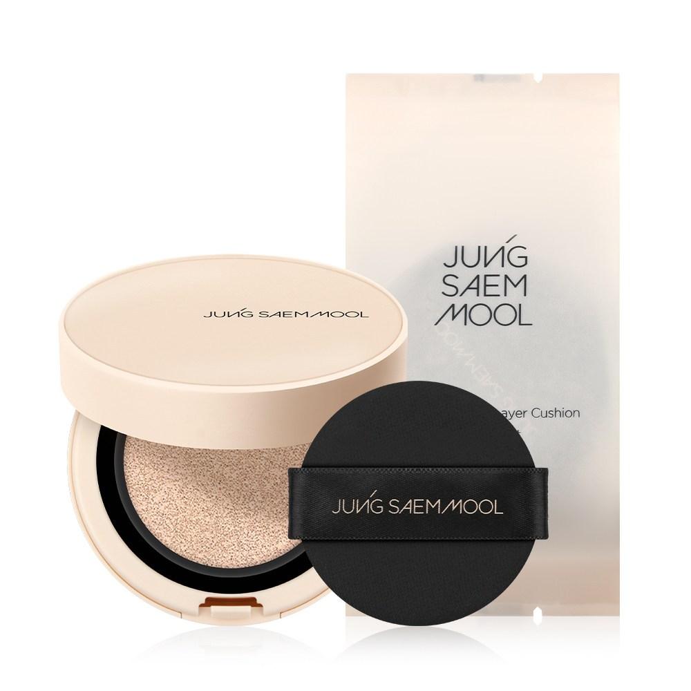 Jung Saem Mool Cushion для лица Skin Nuder Cover Layer + Сменный блок, Оттенок Medium, 1 шт.